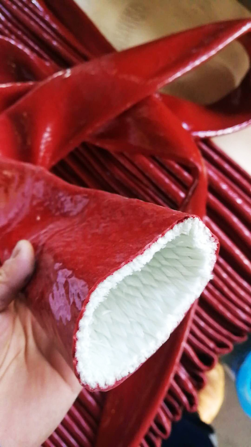 管筒式硅胶玻璃纤维套管